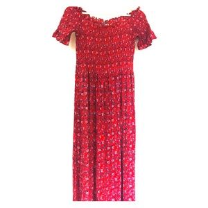 Kimchi Blue off the shoulder midi dress